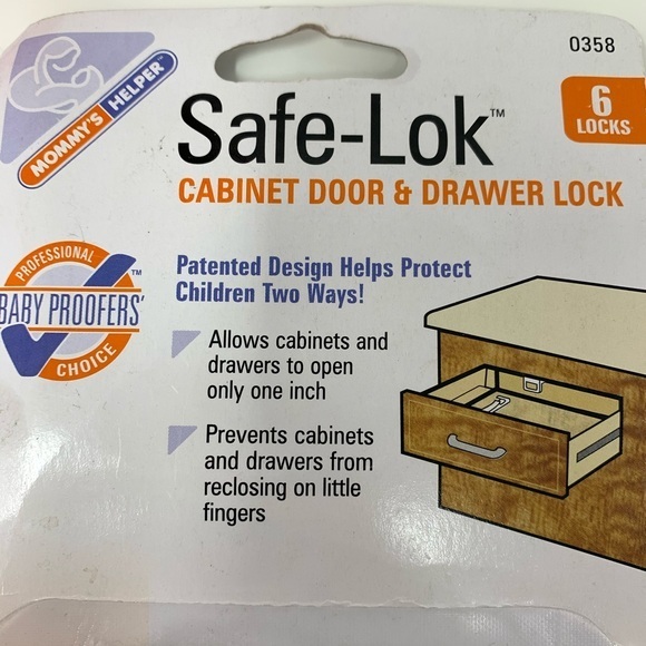 Mommy’s Helper Cabinet/Drawer 6 Lock Set! - Picture 2 of 4